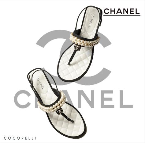 chanel sandalet kadın|chanel kid sandals.